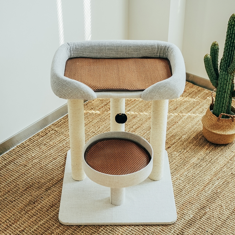 米妮大床猫窝猫树一体猫爬架大型猫布偶缅因攀爬剑麻柱子猫屋抓板