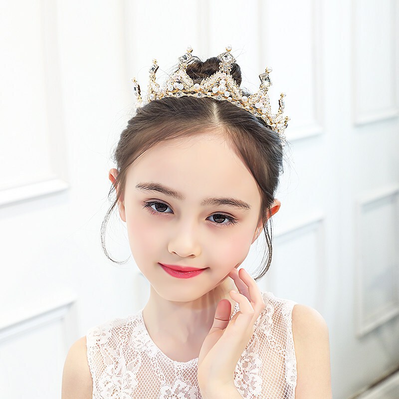 迪鲁奥diluao新款上新儿童头饰儿童皇冠头饰女童艾莎公主箍演出生日大