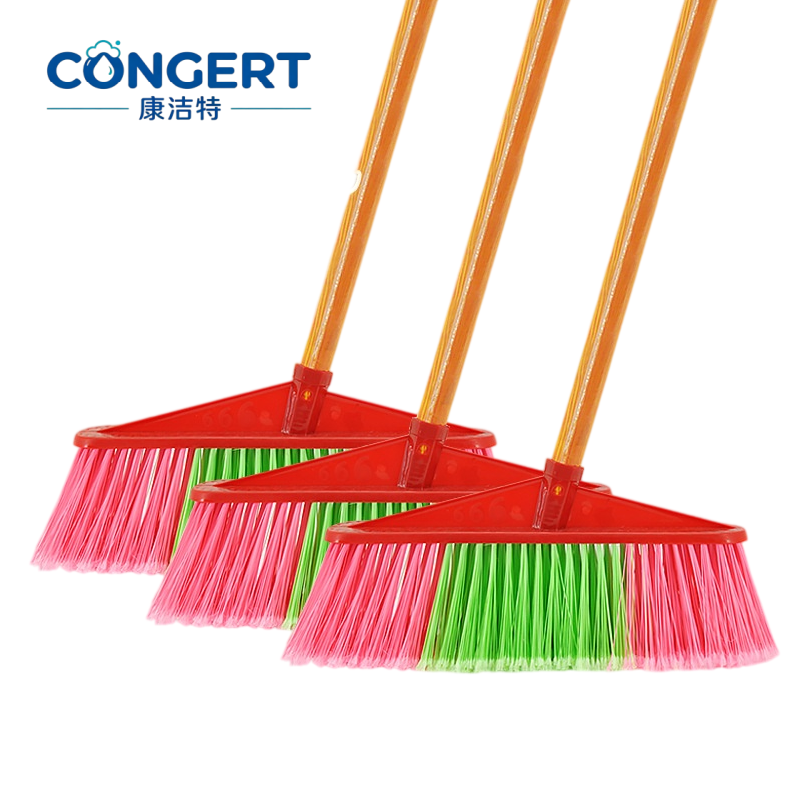 CONGERT 扫把 直杆 宽头硬毛 118*38cm/个高清大图