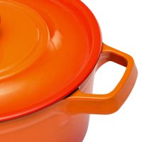 炊大皇(COOKER KING) 汤锅 T24ATQ5铁器世家五号汤锅不粘锅(火焰橘)