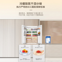海尔(Haier)510L法式多门冰箱 594mm专业超薄零嵌 全空间保鲜科技 BCD-510WGHFD1BXHU1