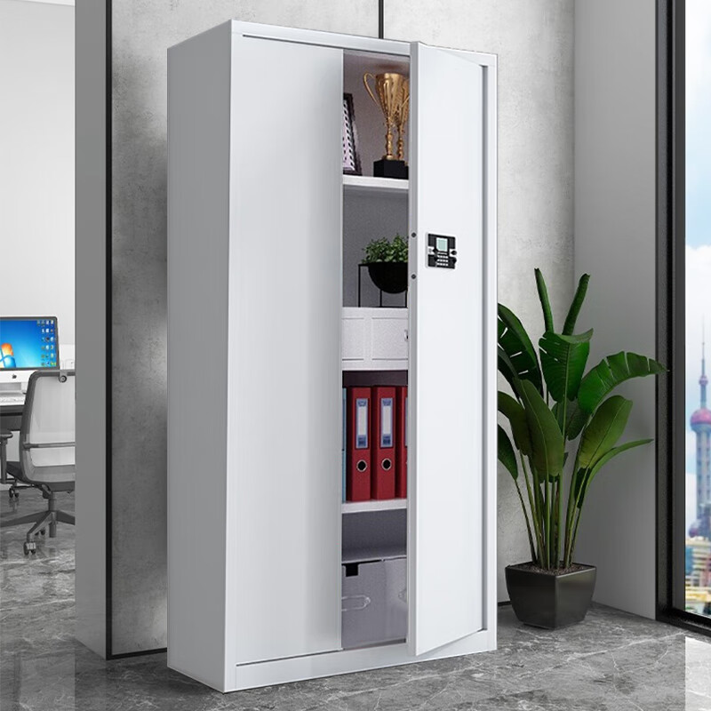 格具(GEJU)钢制通门带斗电子密码锁保密柜资料档案柜900*420*1850mm高清大图