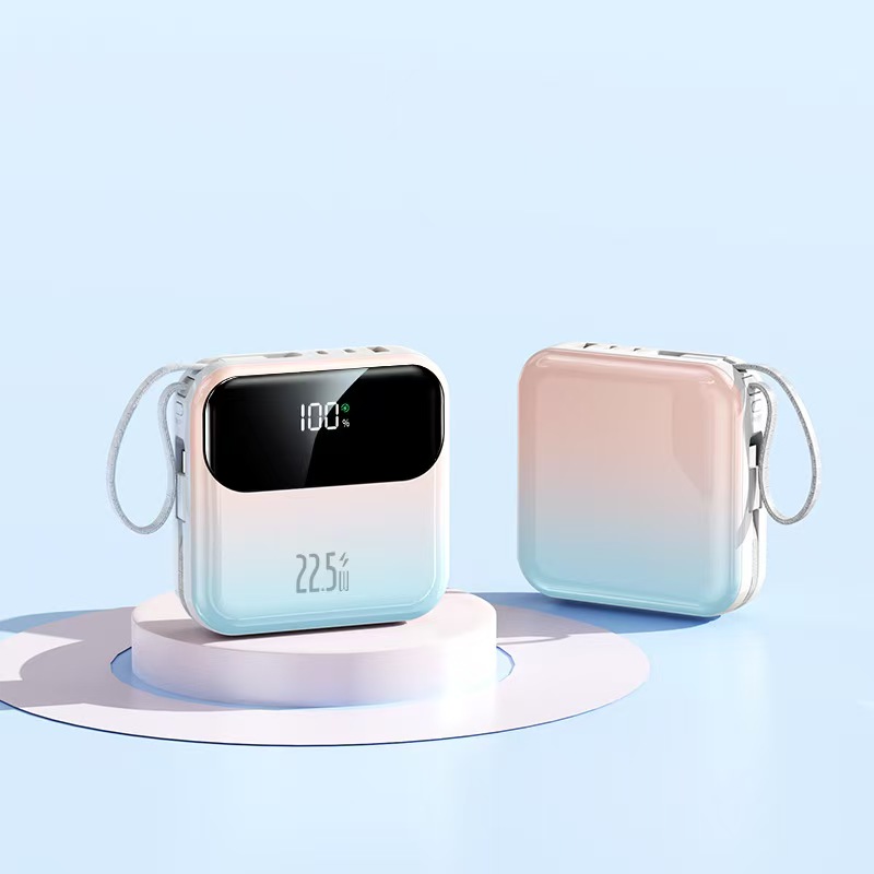 迅乘 HT-DX337 自带线移动电源 过充保护充电宝 20000毫安 1个 多色高清大图