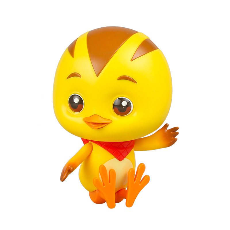 奥迪双钻萌鸡小队玩具5个全套公仔生日蛋糕装饰摆件玩偶朵朵儿童