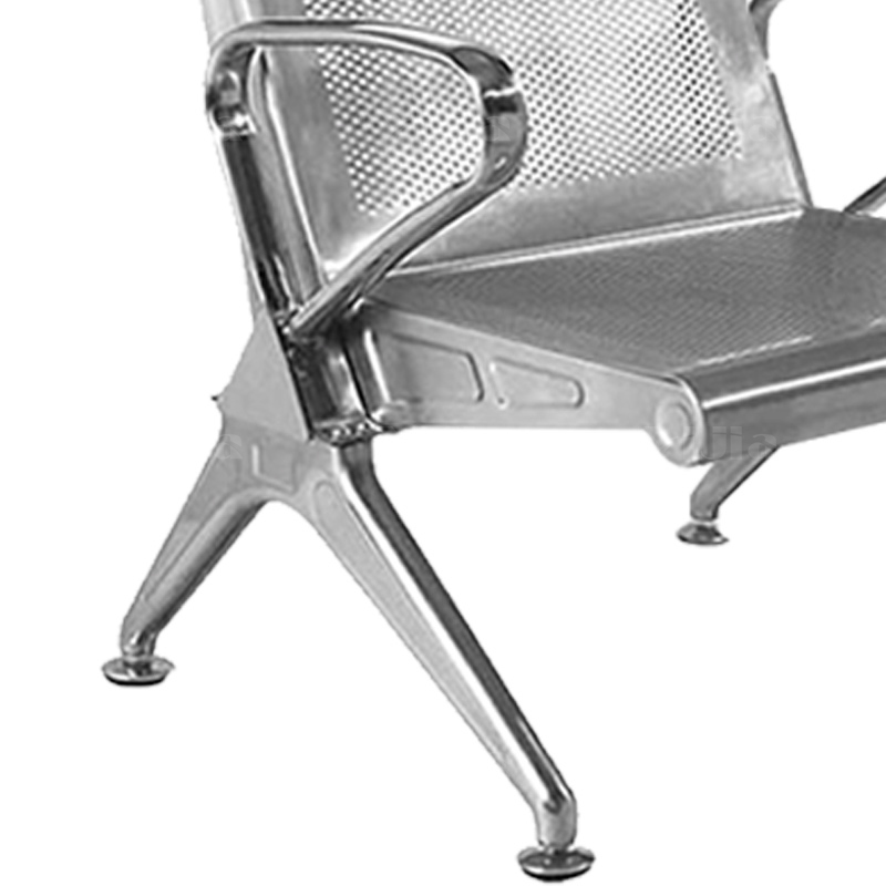 翌嘉YJ4121026 不锈钢机场椅连排椅银行等候椅长椅医院候诊椅公共座椅 单人位高清大图