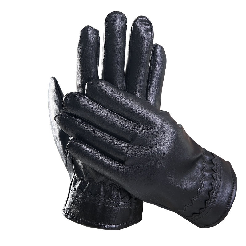 男款均码皮手套男士冬季保暖防寒加绒加厚防风防水滑雪骑行摩托车触屏