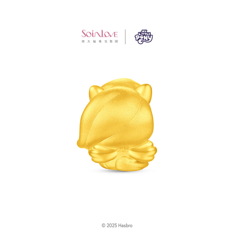 周大福小马宝莉联名紫悦碧琪柔柔珍奇足金黄金转运珠配绳[多款] VR1985-VR1990高清大图