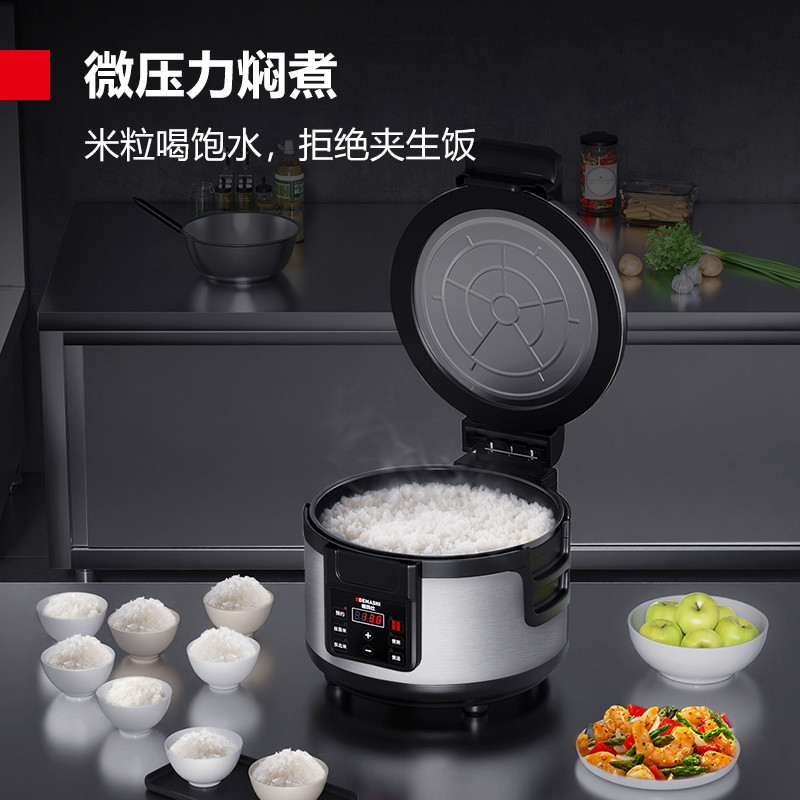 德玛仕DEMASHI商用电饭煲 电饭锅商用大容量16L升食堂饭店定时控温西施锅20-30人适用 WF-D16高清大图