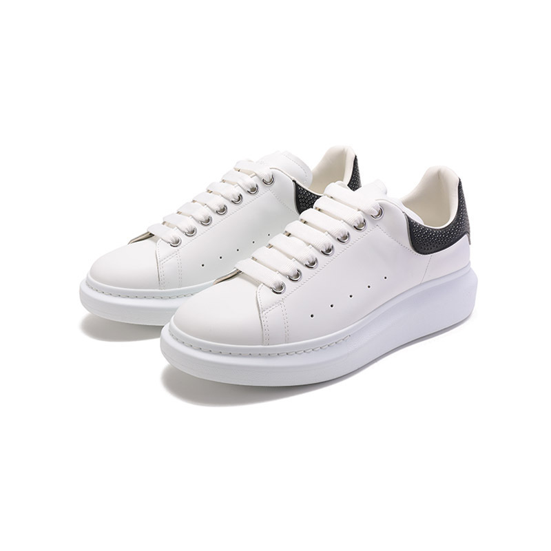 亚历山大麦昆alexandermcqueen男士皮革阔型系带休闲运动鞋板鞋小白鞋
