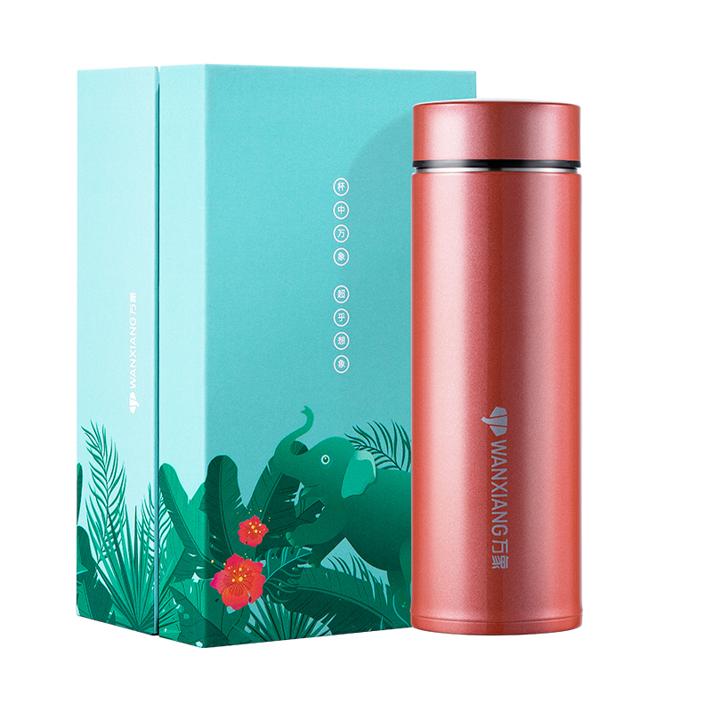 万象(WANXIANG)2019新款女士保温杯不锈钢大容量便携时尚可爱学生水杯H51L