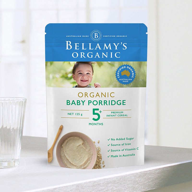 贝拉米(Bellamy’s) 婴儿有机高铁燕米糊 婴儿米粉 125克/袋装 原装进口 辅食添加初期以上 5个月以上