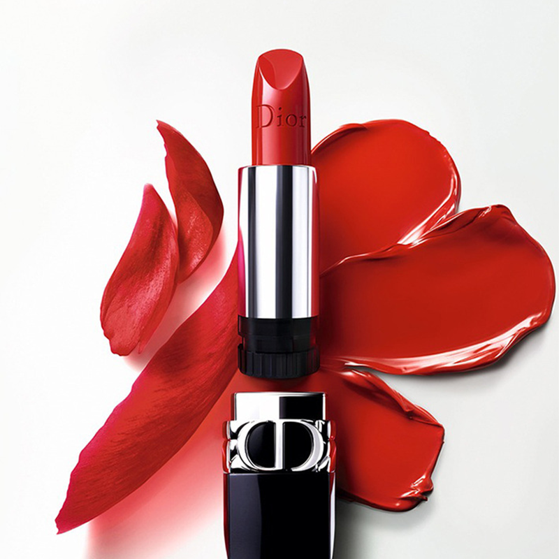 dior迪奥口红 #999丝绒版 烈艳蓝金魅惑粉漾闪亮女士显色唇膏3.