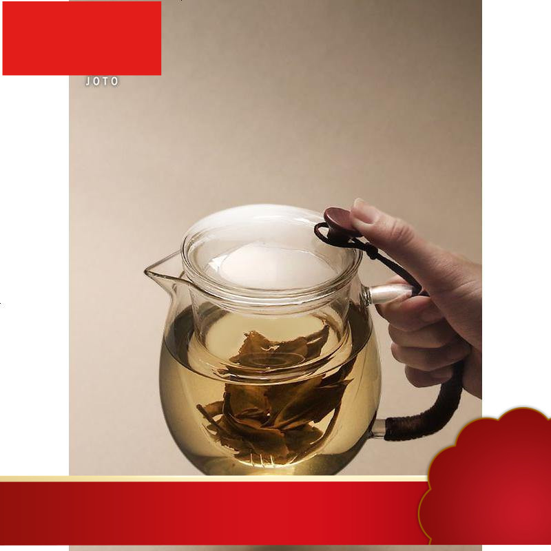 茶壶玻璃泡茶壶透明带过滤茶漏茶壶立式内胆花茶壶耐热煮茶具