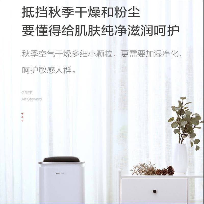 格力(GREE)除湿机KJ200G-B01境立方家用卧室除甲醛空气净化干衣加湿抽湿四合一多功能空气管家智能控制空气净化器图片