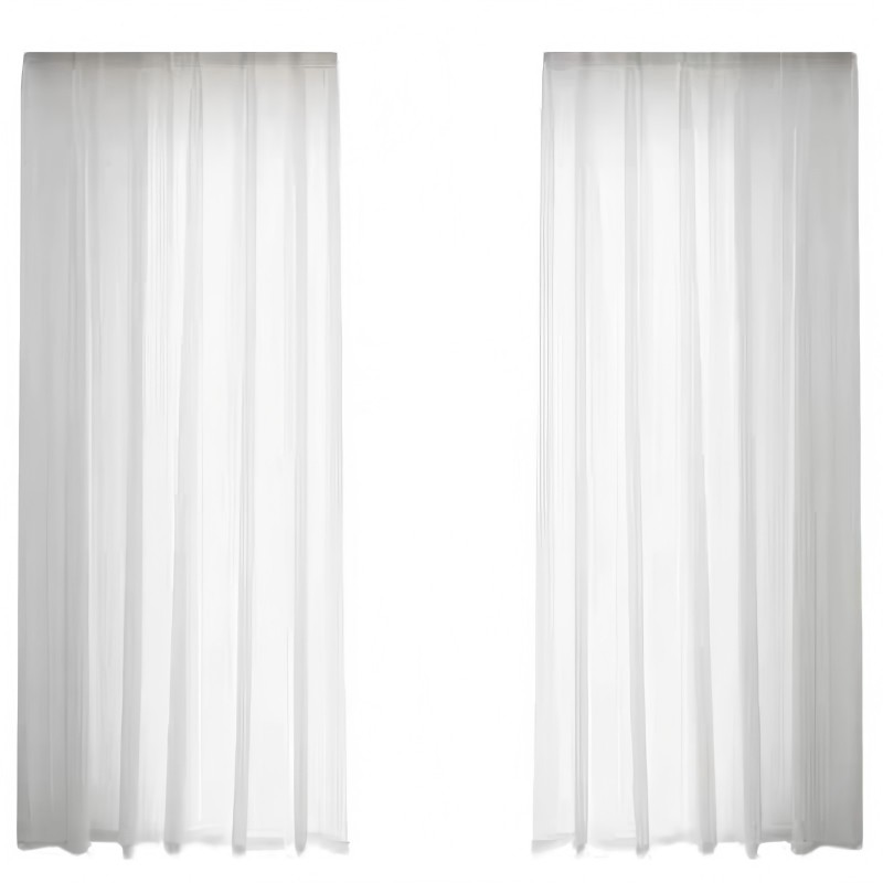 梦丽赛 白色纱帘窗纱 100cm×270cm(米)高清大图