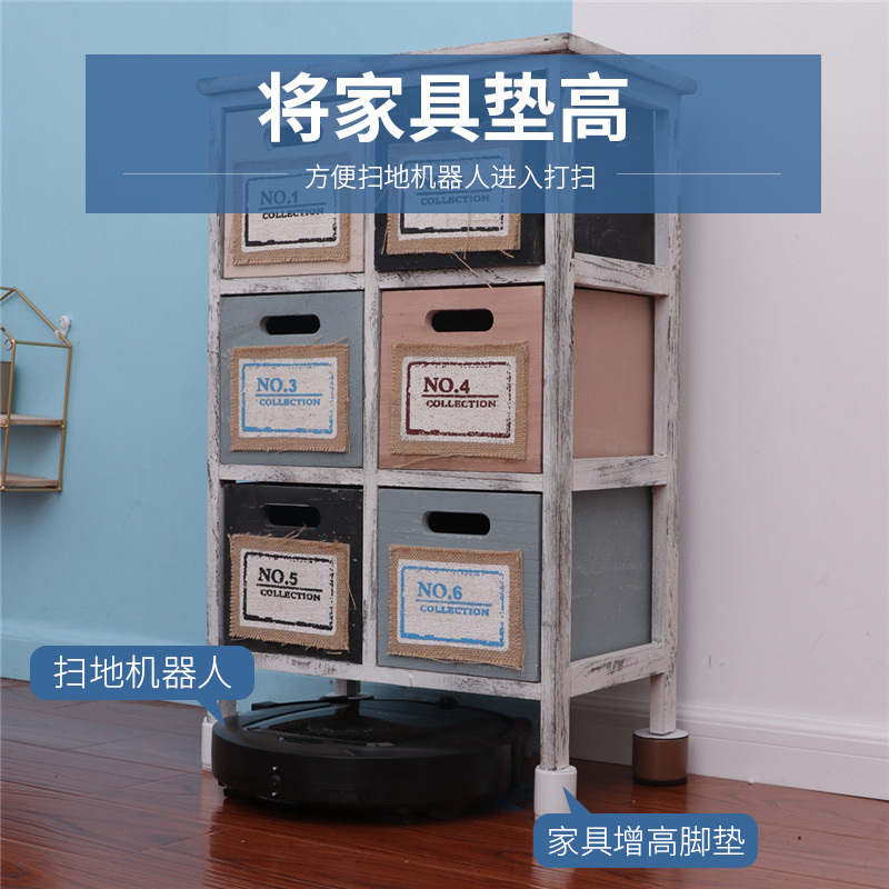 家具增高垫茶几沙发纳丽雅床脚桌子腿垫高器耐磨防滑餐桌脚椅凳子加高腿 方形60*60mm棕色(4个装)