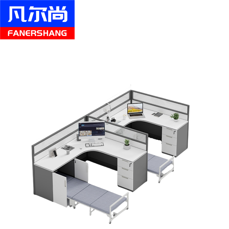 凡尔尚带床办公桌高清大图