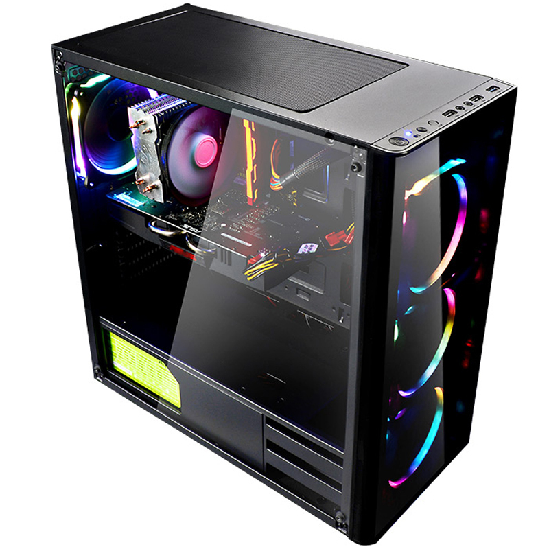 宁美国度 AMD R5 2600 / GTX1050Ti升1650/4G独显吃鸡游戏台式电脑主机/DIY组装机