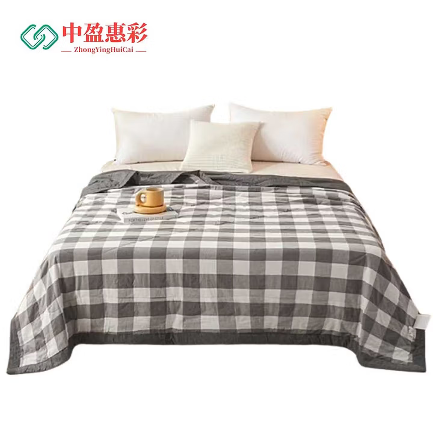 中盈惠彩 新疆棉花夏凉被 全棉可机洗 XJMH1 150*200cm 1条高清大图