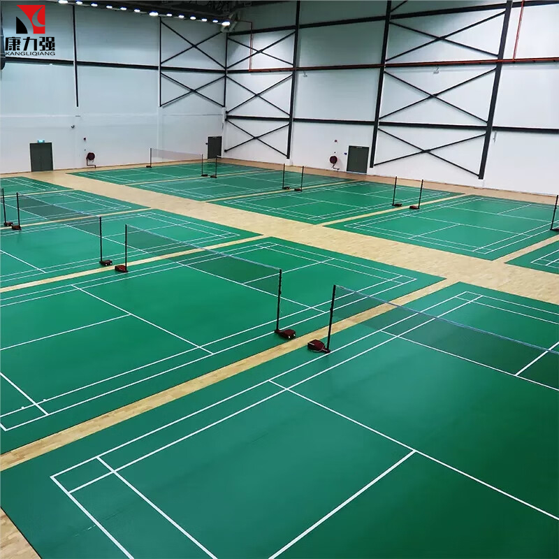 康力强排球场地胶运动地板室内防滑地板pvc地胶垫 宝石纹6.0mm/1平方