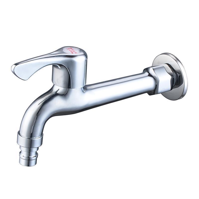 加长洗衣机水龙头单冷拖布池水嘴阳台入墙加长杆拖把墩家用防贱 16长