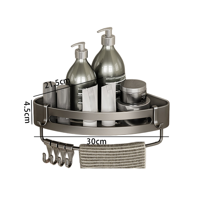 豫汉迎三角四方毛巾架 毛巾置物架单层个