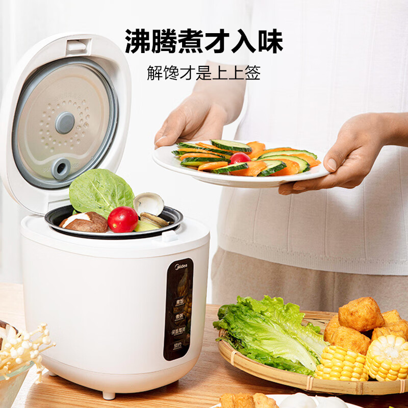 美的 (Midea)电饭煲电饭锅0.8L小容量迷你1-2人便携单人宿舍旅行 FB08M301高清大图