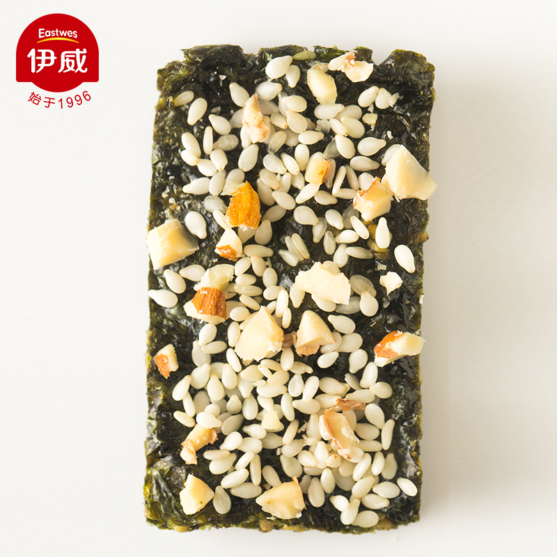 伊威( Eastwes)全机能 坚果夹心海苔(扁桃仁)30g咔嚓美味 酥脆鲜香
