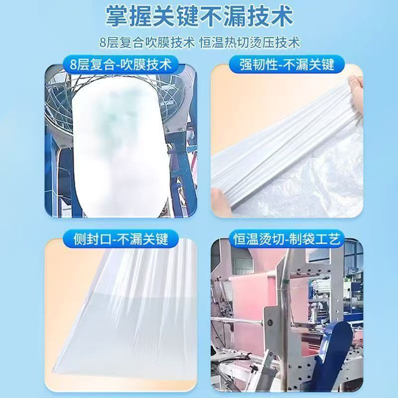 抽绳垃圾袋1卷20只 家用手提式垃圾袋大号厨房自动收口宿舍用塑料垃圾袋图片