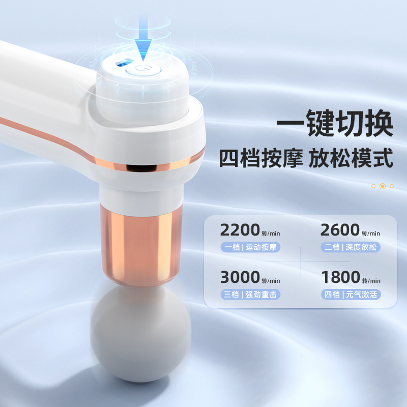 上亨迷你筋膜枪 (无刷）SHZH-JKJ005薰衣草色高清大图