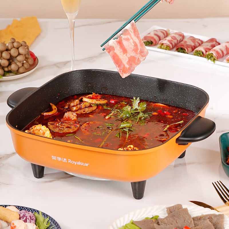 荣事达电火锅5L一锅多用不沾涂层电火锅HG36Q高清大图