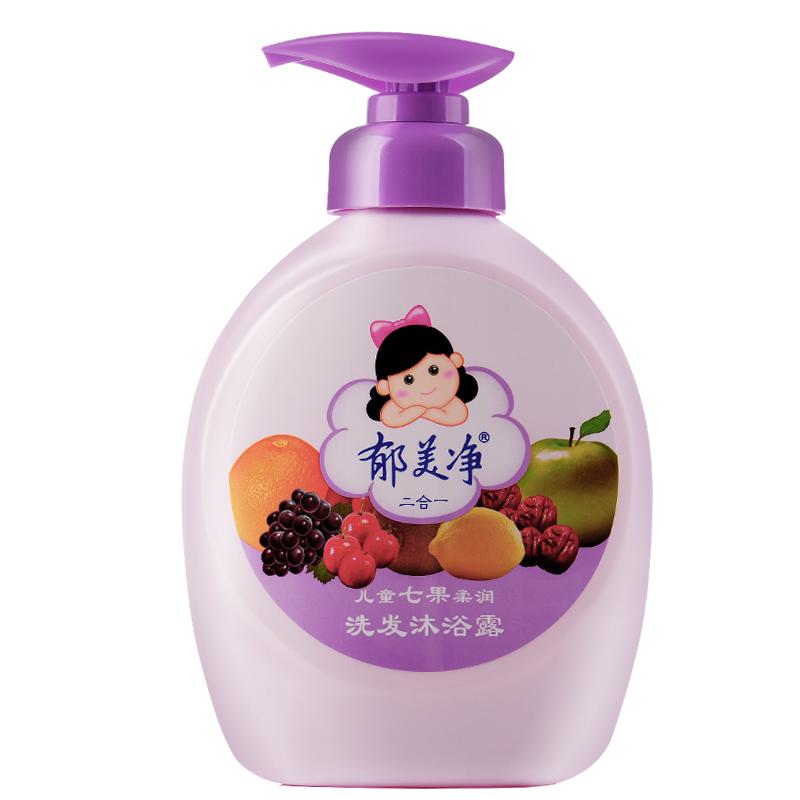 郁美净七果柔润洗发沐浴露水果精华洗发沐浴二合一550g*2瓶(1100ml)
