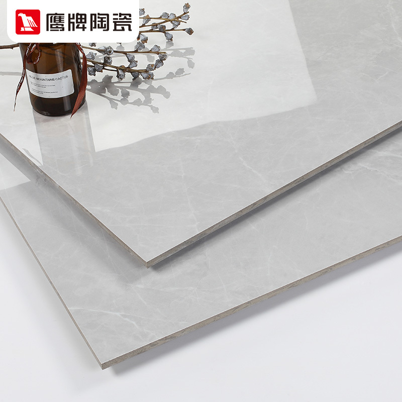 鹰牌瓷砖客厅大板现代简约通体砖750X1500瓷砖地砖电视背景墙艾伦灰