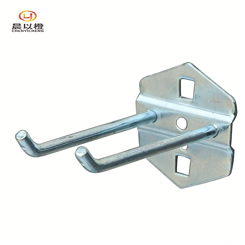 晨以橙 方孔洞洞板工具挂钩 双斜100mm 个