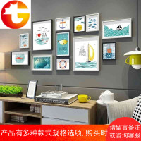 客厅简约照片墙现代北欧实木餐厅装饰相框墙卧室创意组合相片挂墙