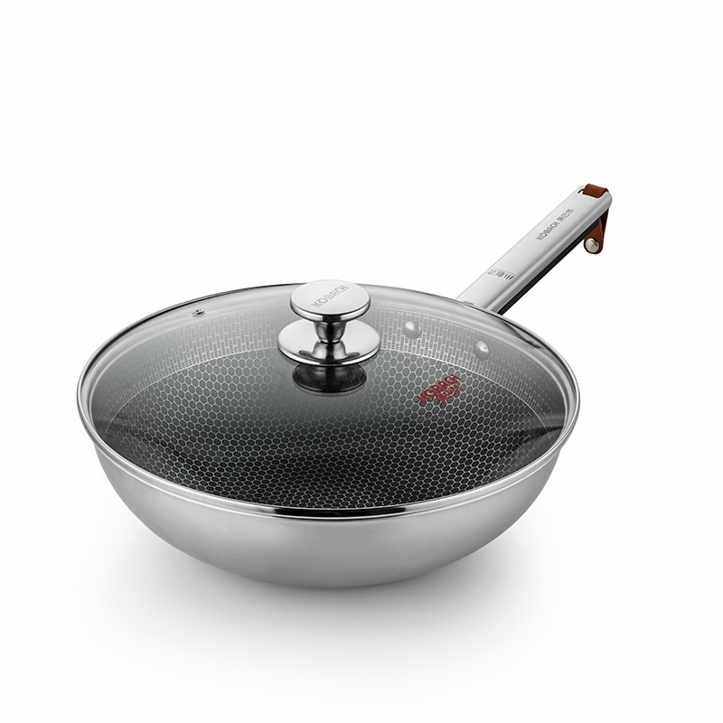 康巴赫 卡迈威三层钢蜂窝炒锅LPB-JG32