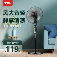 TCL电风扇家用立式俯仰调节定时摇头直径450mm大扇叶落地扇TFS4520GDXIN