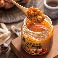 汇尔康(HR) 秃黄油 蟹黄酱 大闸蟹酱 海鲜酱 膏 风味人间 125克/瓶年货过年海水类新年中秋礼盒