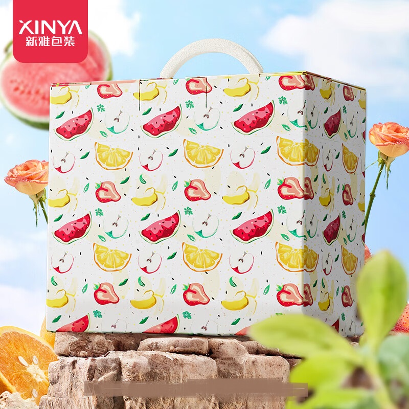 新雅收纳盒圣诞节过年日用品包装盒子高清大图