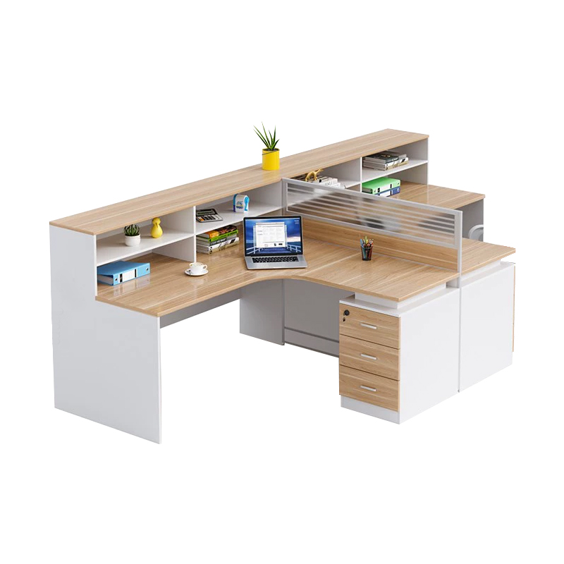 中豫鑫泽 ZYXZ5031405 职员桌屏风工位职员办公桌 对坐双人位含柜