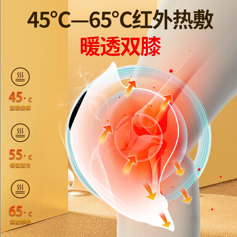 和正膝盖按摩器家用膝关节老人爸妈热敷保暖老寒腿护膝脉冲膝盖理疗仪 送父母长辈生日礼物 实用健康礼 升级款高清大图