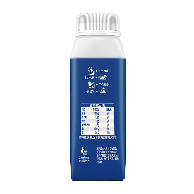 伊利安慕希希腊风味酸奶黄桃燕麦200g