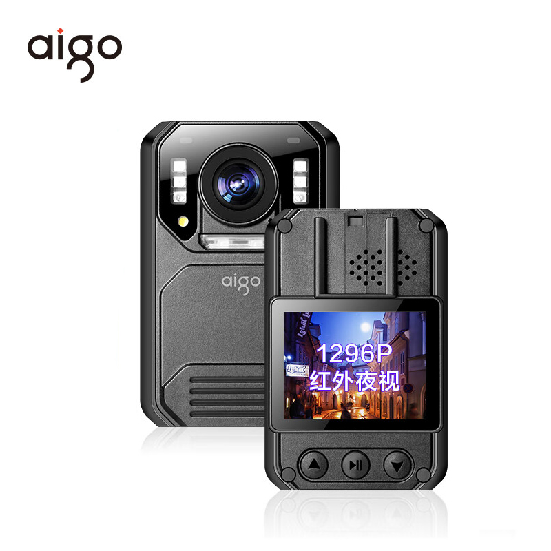 爱国者(aigo)DSJ-T7 64G防爆视频记录仪5000W1296P160°广角夜视北斗GPS双定位快充加密IP66