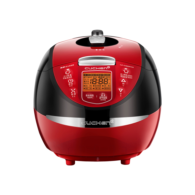 酷晨(CUCHEN)韩国5L电饭煲高压力智能多功能电饭锅家用1-3-5人 CJP-E1006DRVCN 黑红