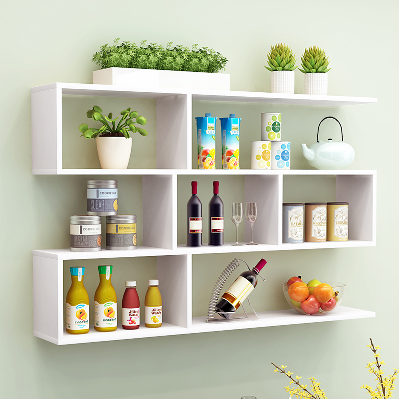 墙上置物架壁挂墙架吊柜挂柜墙壁柜现代简约墙柜书架书柜创意酒架