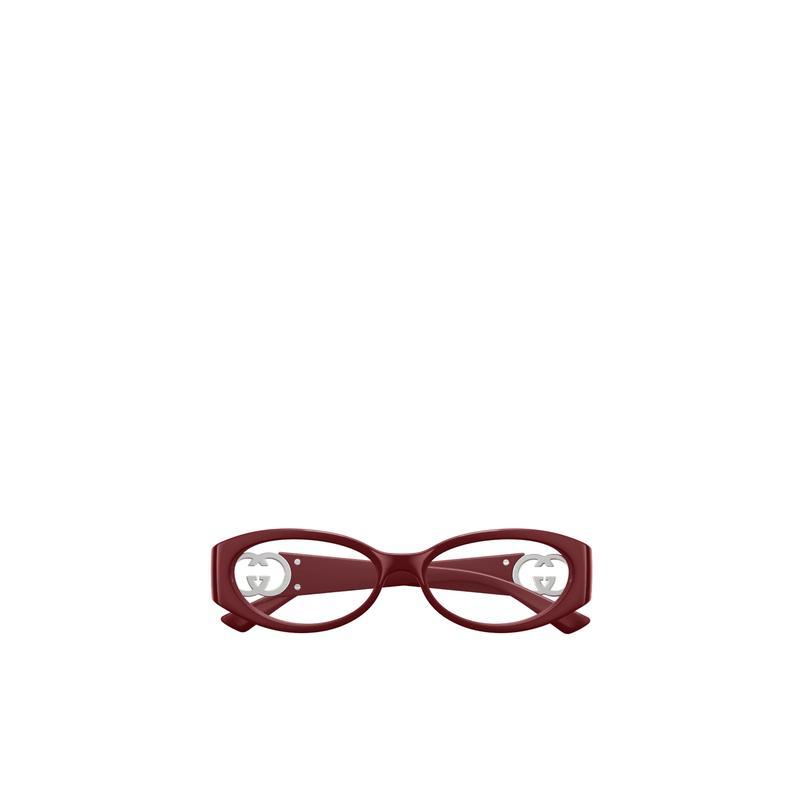 Gucci/古驰女士全框平光眼镜醋纤复古框型赠镜片不退不换