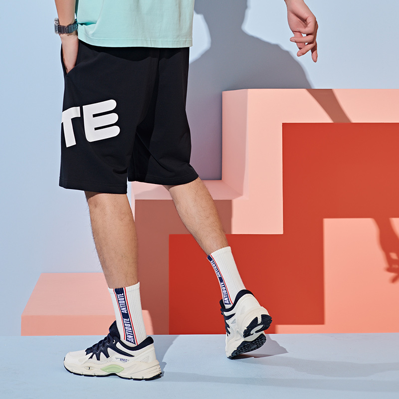361运动短裤男夏季新款针织五分裤男士跑步健身休闲宽松男裤