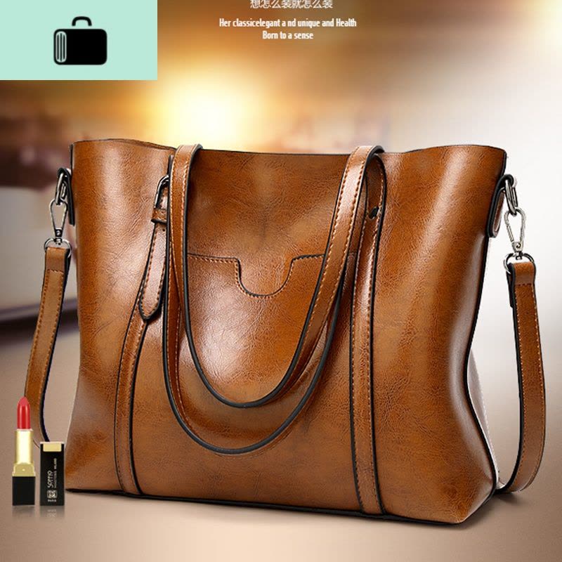 皮女包2020夏季新款时尚潮流网红大包包大容量软牛皮包简约百搭NEW LAKE女士单肩包图片