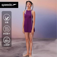 Speedo/速比涛女士泳衣纤姿鸢尾女神系列抗氯修身温泉连体泳衣女