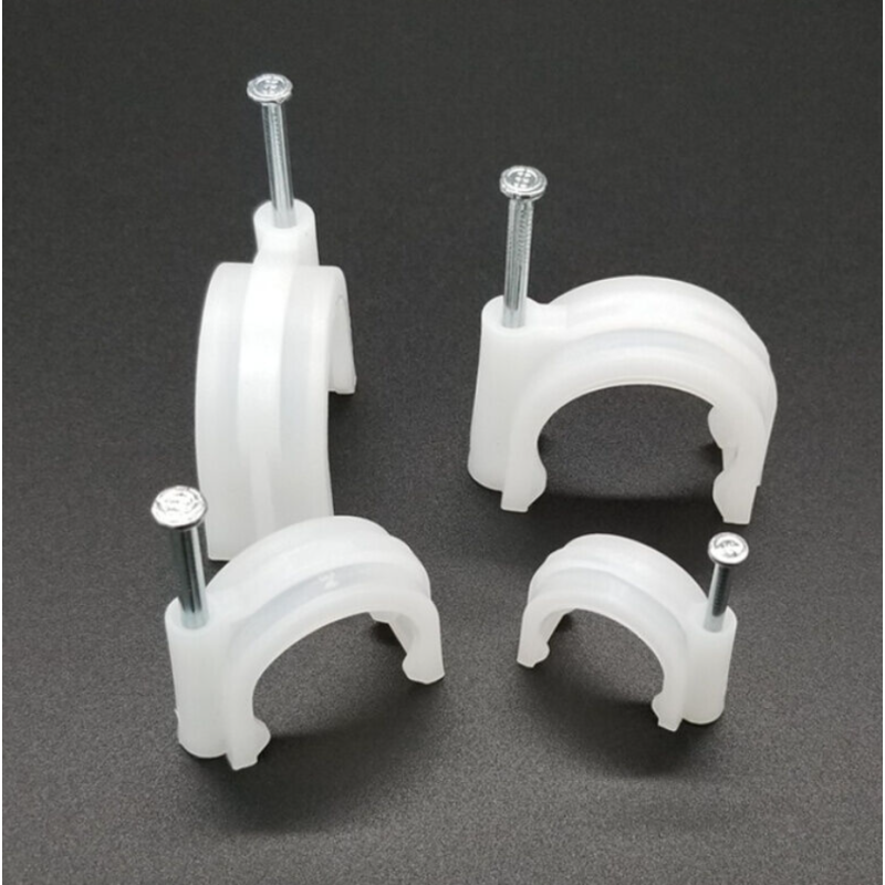 ZXZE 钢钉线卡 Φ12mm 电线固定线卡管卡水泥墙钉圆形网线钉子 理线器卡扣卡钉